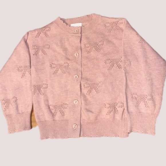 Jamie Kay Other - Jamie Kay pink bow Knit toddler Sweater